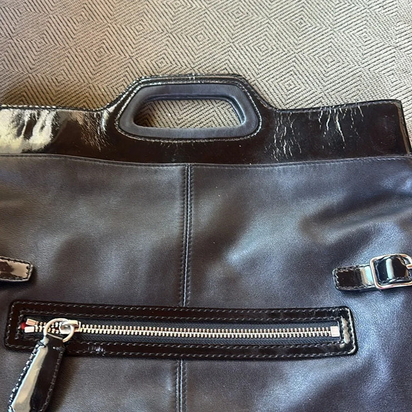 COACH💥VINTAGE💥Bonnie Leather Foldover Convertible Tote/Shoulder Bag - Picture 8 of 15